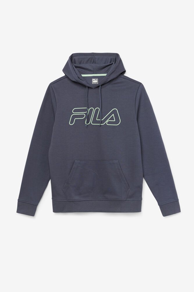 Fila Leonidas Hoodie Grey - Mens - 58091TPHN